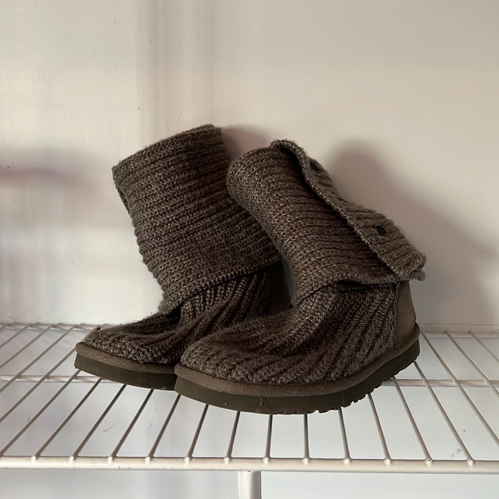 Knit UGG boots